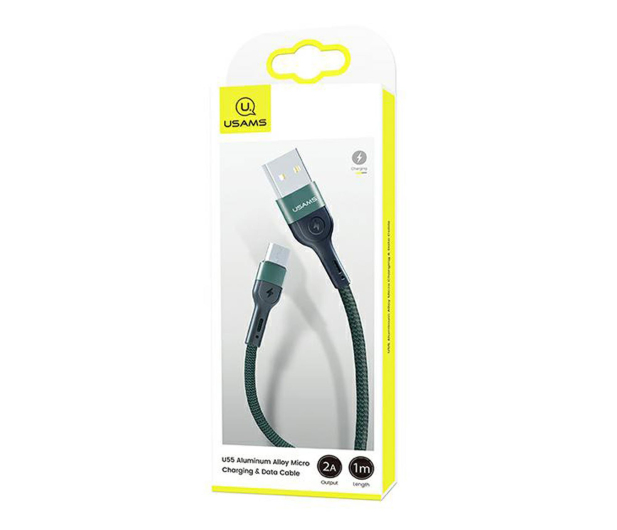 USAMS Kabel pleciony U55 2A micro USB zielony 1m - 1569104 - zdjęcie 8
